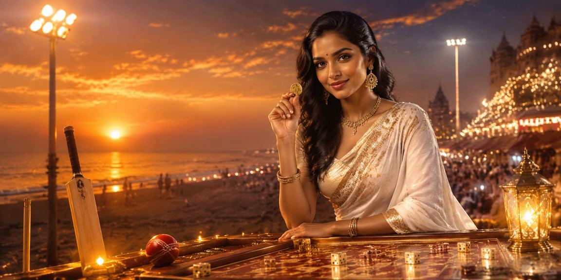 Woman in saree placing cricket bets in Chennai