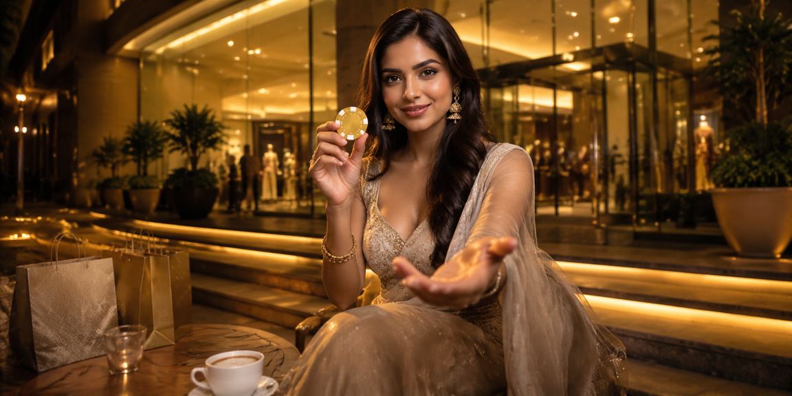 Indian player receiving cashback bonus for slots